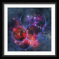 A dark nebula is a type of interstellar cloud Framed Print