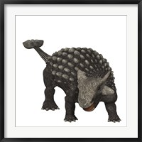Ankylosaurus was an armored dinosaur from the Creataceous Period Fine Art Print