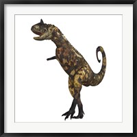 Carnotaurus dinosaur Framed Print