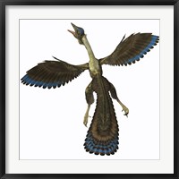 Archaeopteryx, known as one of the earliest prehistoric birds Framed Print