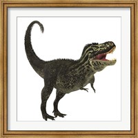 Tyrannosaurus Rex, a large predatory beast of the Cretaceous period Fine Art Print