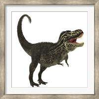 Tyrannosaurus Rex, a large predatory beast of the Cretaceous period Fine Art Print
