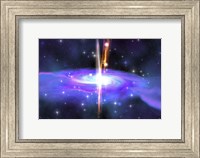 A stellar black hole caused by the collapse of a massive star Fine Art Print
