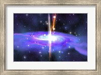 A stellar black hole caused by the collapse of a massive star Fine Art Print