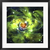 An unusual nebula in the cosmos has a heart at its center Fine Art Print