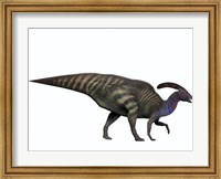 Parasaurolophus, a herbivorous dinosaur from the Cretaceous period Fine Art Print