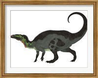 Camptosaurus, a herbivorous dinosaur from the Late Jurassic Period Fine Art Print