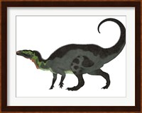Camptosaurus, a herbivorous dinosaur from the Late Jurassic Period Fine Art Print