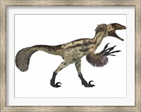 Deinonychus, a carnivorous dinosaur from the early Cretaceous Period Fine Art Print