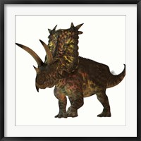 Pentaceratops, a herbivorous dinosaur from the Cretaceous Period Fine Art Print