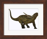 Sauropelta, a herbivorous dinosaur from the Cretaceous Period Fine Art Print