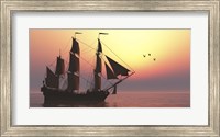 The Medusa was a 40-gun frigate of the French Navy Fine Art Print