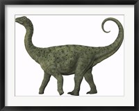 A juvenile Saltasaurus sauropod dinosaur of the Cretaceous Period Fine Art Print
