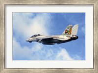 An F-14A Tomcat with special tail art applied for the Christmas holiday Fine Art Print