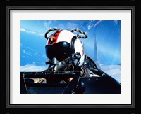 A pilot sitting in the back of a two-seater F-14 Tomcat Fine Art Print