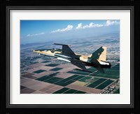 An F-5E Tiger II in flight over El Centro, California Fine Art Print