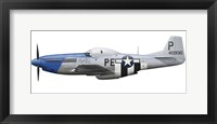 P-51D Mustang assigned to the 328th Fighter Squadron Fine Art Print