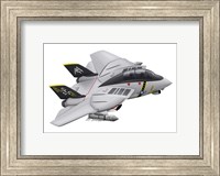 Cartoon illustration of a F-14 Tomcat Fine Art Print