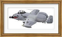 Cartoon illustration of an A-10 Thunderbolt II Fine Art Print