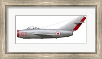 An MiG-15bis of the North Korean Air Force Fine Art Print