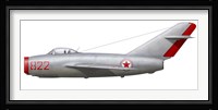 An MiG-15bis of the North Korean Air Force Fine Art Print