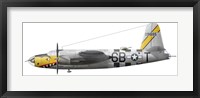 Illustration of a Martin-B-26 Marauder Fine Art Print