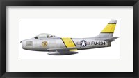 Illustration of a North American F-86F Sabre Fine Art Print