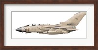 Illustration of a Panavia Tornado GR1 with Gulf War markings Fine Art Print