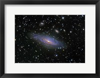 NGC7331 Galaxy and its companion galaxies Fine Art Print