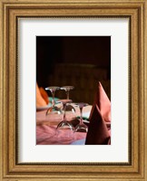 MOROCCO, AGADIR, Fine Dining Room and glasses Fine Art Print