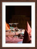 MOROCCO, AGADIR, Fine Dining Room and glasses Fine Art Print