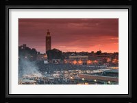 Koutoubia Mosque, Djemma el-Fna Square, Marrakech, Morocco Fine Art Print