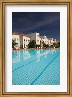MOROCCO, ESSAOUIRA: Ryad Mogador Hotel Pool Fine Art Print