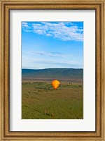 Kenya, Maasai Mara, hot air ballooning at sunrise Fine Art Print