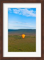 Kenya, Maasai Mara, hot air ballooning at sunrise Fine Art Print