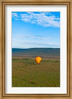 Kenya, Maasai Mara, hot air ballooning at sunrise Fine Art Print