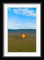 Kenya, Maasai Mara, hot air ballooning at sunrise Fine Art Print