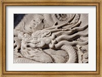Marble dragon statue, Forbidden City, Beijing, China Fine Art Print