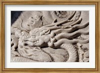 Marble dragon statue, Forbidden City, Beijing, China Fine Art Print
