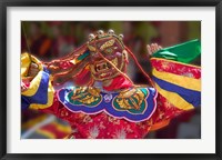 Mask Dance Celebrating Tshechu Festival at Wangdue Phodrang Dzong, Wangdi, Bhutan Fine Art Print