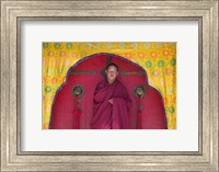 Monks in Sakya Monastery, Tibet, China Fine Art Print