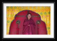 Monks in Sakya Monastery, Tibet, China Fine Art Print