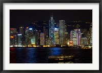 Hong Kong, Victoria Harbor, city skyline Fine Art Print