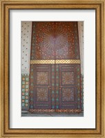 Morocco, Casablanca. Royal Palace, Harem doors Fine Art Print