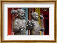 Pair of statues, Goddess of Mercy temple, Repulse Bay, Hong Kong Fine Art Print