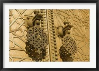 MOROCCO, Fes, Jdid, Royal Palace, moorish door detail Fine Art Print