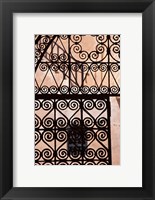 Iron gate, Moorish architecture, Rabat, Morocco Fine Art Print