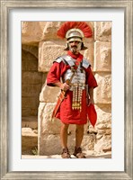 Jordan, Jerash, Reenactor, Roman soldier portrait Fine Art Print