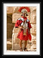 Jordan, Jerash, Reenactor, Roman soldier portrait Fine Art Print