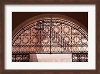 Moorish architecture, iron gate Rabat medina, Morocco Fine Art Print